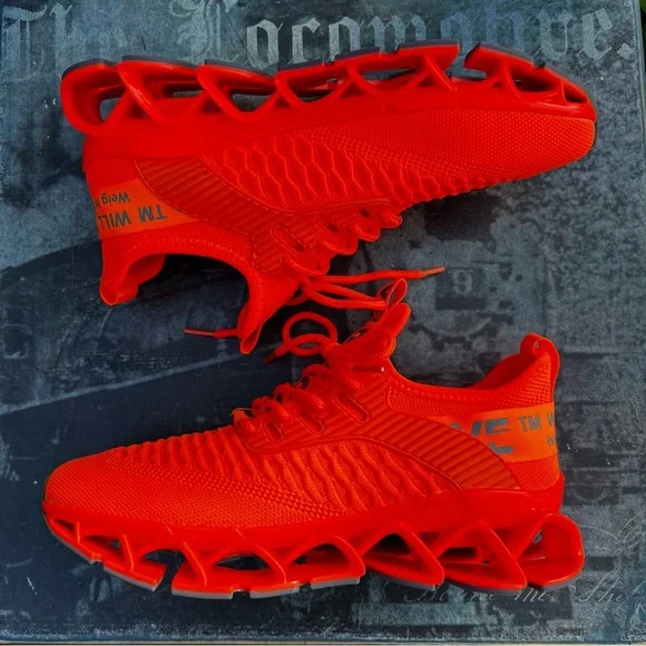 Womens Slip on Running Walking Shoes Blade Tennis Casual Fashion Sneakers - Picture 6 of 11